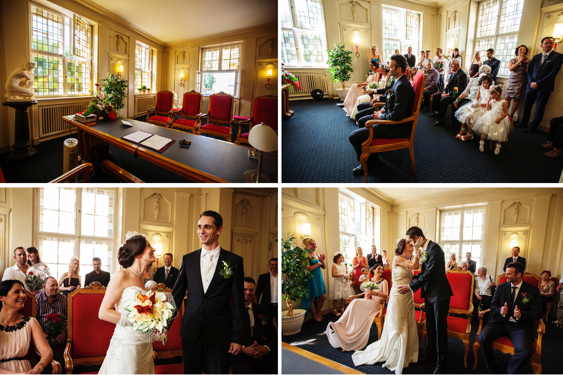 Hochzeit Trauung in Standesamt TempelhofSchöneberg Hochzeitsfotograf Berlin