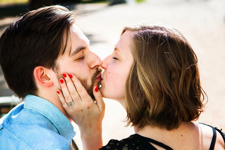 Kuss, Verlobung, Fotoshootings, Brautpaar